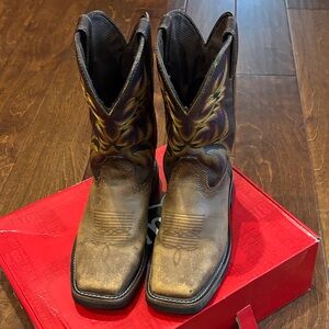 Justin Western Cowboy Boots Size 7